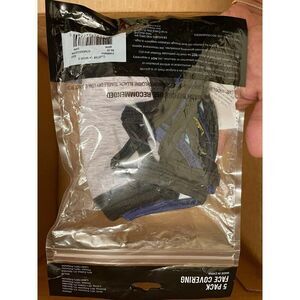 5 pack face covering masks facemasks